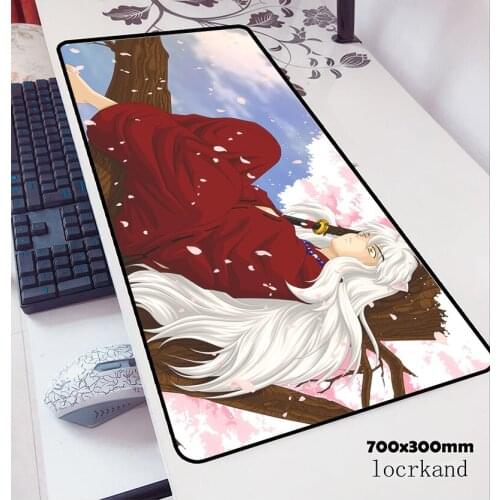 Inuyasha mousepad 700x300x3mm big Computer mouse mat gamer gamepad pc Halloween gaming mousemat desk pad office padmouse