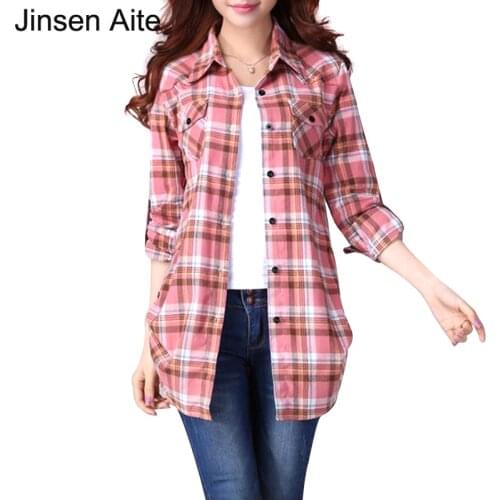 Женские хлопковые рубашки Jinsen Aite China At AliExpress