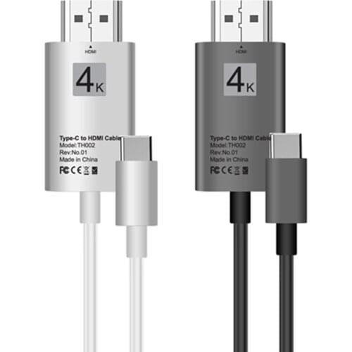 Type-C To HDMI Cable Type-C 4K HD Mobile TV Projection Data Cable For Tablet 4K USB-C HDMI USB Type C To HDMI Adapter Cable