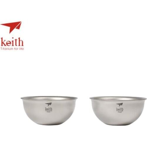 Keith Double Wall Pure Titanium Chinese Kongfu Tea Cup Water Mug Outdoor Travel Hiking Picnic Tableware Tea Cups Only 22g