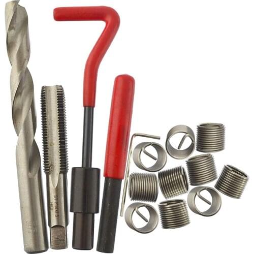 15/20/30Pcs Metric Thread Repair Insert Kit M5 M6 M8 M10 M12 M14 Helicoil Car Pro Coil Tool M5 * 0.8 Auto Accessories