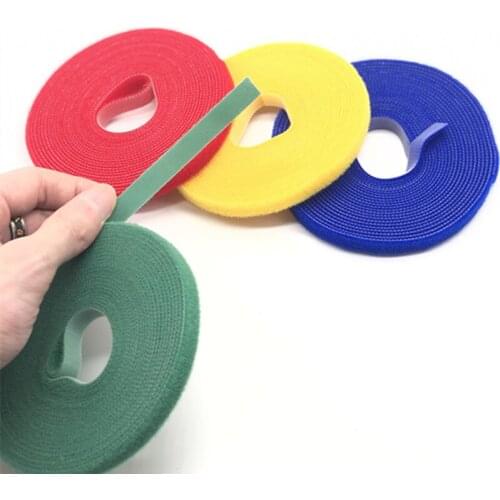 5meters*1cm Nylon Cable Ties Power Wire Loop Tape Multifunction Nylon Straps Fastener Reusable Magic Tape Wire finishing