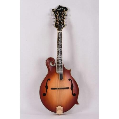 Feeling handmade F style mandolin FM-F2 solid spruce top Flame maple body