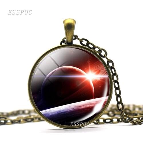 2019 Nebula Necklace Galaxy Astronomy Pendant Solar System Jewelry Space Universe Necklace Milky Way Jewellery Gifts for Women