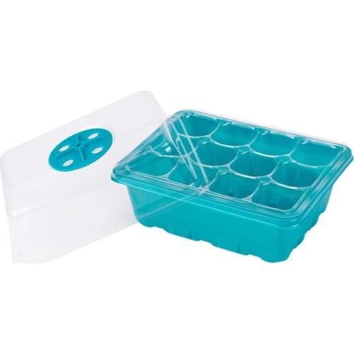 Plant Growth Plate Adjust Temperature With Breathable Holes Seedling Tray Succulents Indoor Plastic Transparent Lid Seeding Box