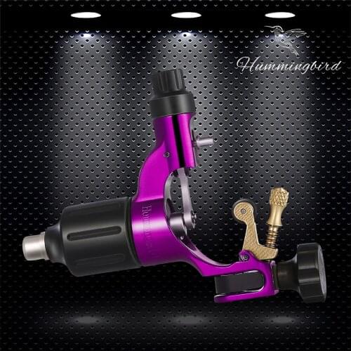 One Premium Swiss Motor Hummingbird Rotary Tattoo Machine Gun Supply - Purple V2