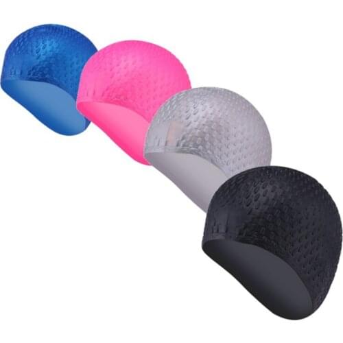 Silicone Rubber Swimming Cap Adult Men Women Waterproof Swim Caps Hat Children Swimming Accessories Swim Caps