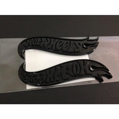 1pair Hot Wheels Flames Emblem Badge Rod, Mustang, Camaro