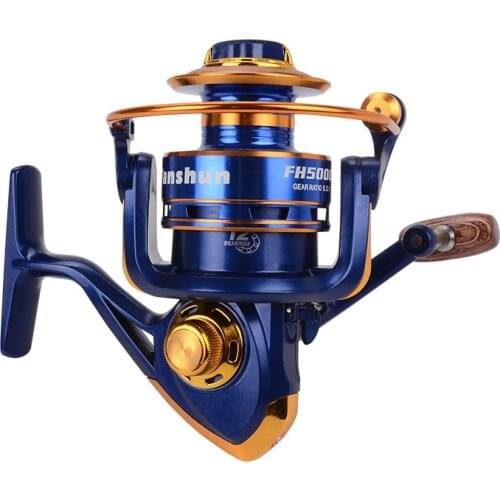 Spinning Reel 12+1BB 5.2:1 High-Speed Gear Ratio Smooth Long Casting Powerful Fishing Reel Fishing Accessories