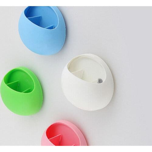 Bathroom Toothbrush Holder Wall Mount Suction Cup Toothpaste Storage Rack 4Color