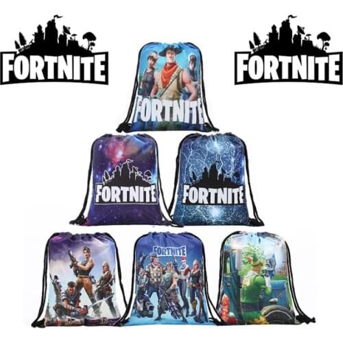 Fortnite Game Drawstring Bag Organizer for Small Things 3D Print Anime Reusable Mask Storage Shipping Packaging Bags Pocket