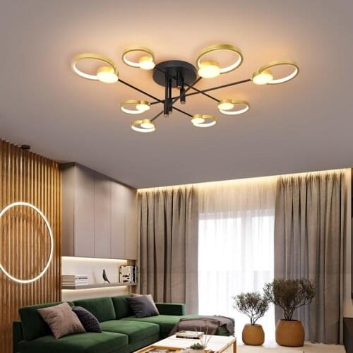 Living room lamp Nordic light luxury ceiling lamp simple modern LED ceiling lamp gold creative For Living bedroom home Decor