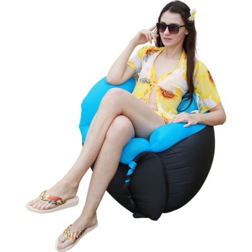 Outdoor Products Fast Infaltable Air Sofa Bed Good Quality Sleeping Bag Inflatable Air Bag Lazy bag Beach Camping Fishing Sofa