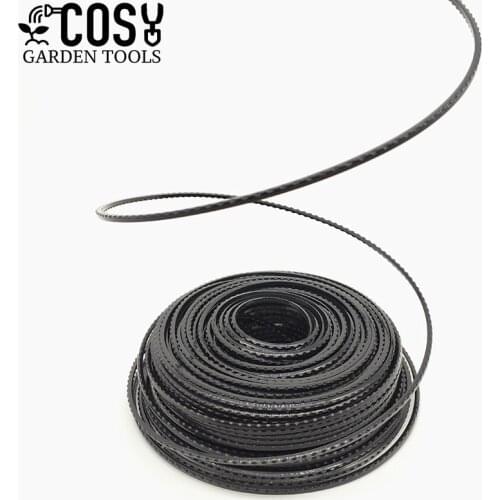 3mmx60m 1LB Grass Trimmer Head Nylon Mowing Rope Line Brush Cutter Strimmer Sawtooth Nylon Straw Rope Replacement Accessories