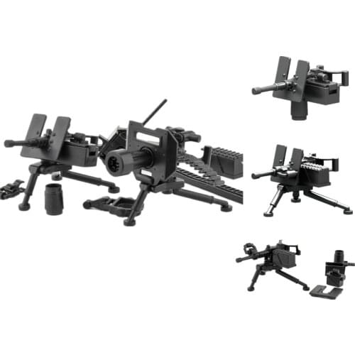 US Army M2 Heavy Machine Guns M2HB Weapons Building Blocks MOC Military Figures Soldiers Accessories Bricks Parts Toys Kids C268
