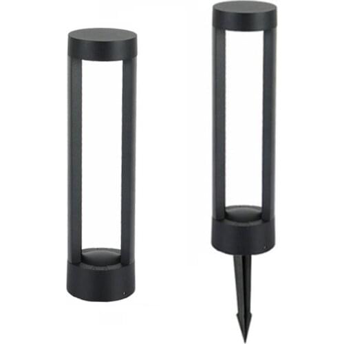 Outdoor Garden Path Light Patio Pathway Ground Lamp Aluminum Landscape Lawn Pillar Lamp Villa Courtyard Stand Post Bollard Light