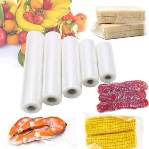 Storage Bag Kitchen Tools 12/15/20/25/28 cm x 5m Vacuum Food Vegetable Meat Fresh Bag Food Vacuum Bag For Vacuum Sealer
