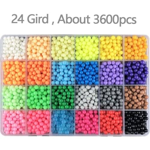Refill Hama Beads Puzzle Aquabeads DIY Water Spray Beads tool Pegboard Ball Games 3D Handmade Magic Toys for girls Children