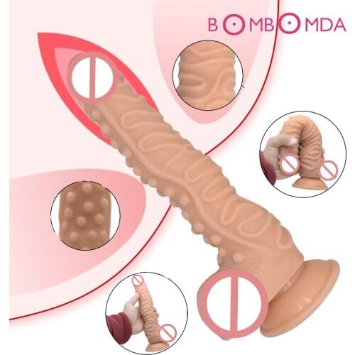 Dildo Huge Skin Feeling Soft Liquid Silicone Big Penis With Suction Cup Sex Toys For Woman Masturbation Erotic Shops