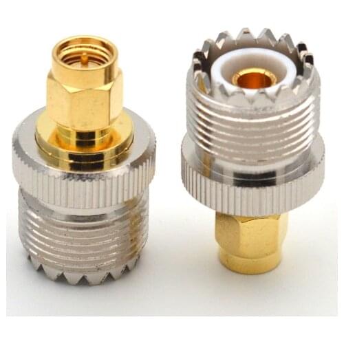 1PCS UHF Female to SMA Male PL-259 SO-239 RF Coax Adapter Connector High Quanlity