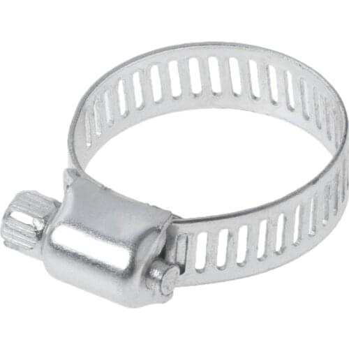 12 Pcs / Set Screw Band Hose Clamps Stainless Steel Adjustable Pipe Clamps Fuel Line Worm Gear Clips Hardware