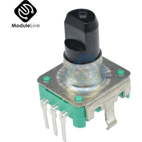 DC 5V Rotary Encoder EC12 Switch Audio Digital Potentiometer Handle 360 Degree Angle 20 Pulse for PIC Or Microcontroller
