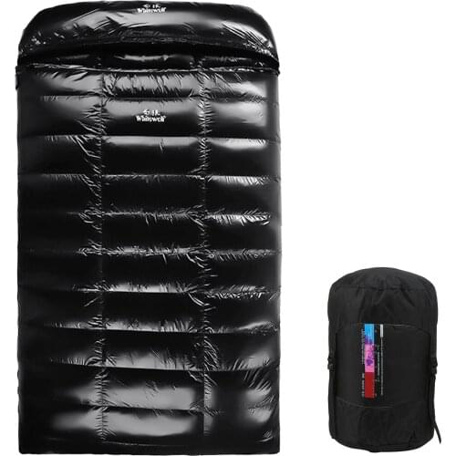 90% White Goose Down Double Sleeping Bag Winter Sleeping Bag Camping Sleeping Pack for Backpacking Camping Hiking Traveling