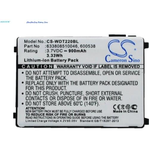 Cameron Sino 900mAh Battery for Datalogic/PSC Falcon PDT,PT40,For Unitech HT630,HT650,PT630,PT630D,PT650,For Wasp RS-232,WDT2200