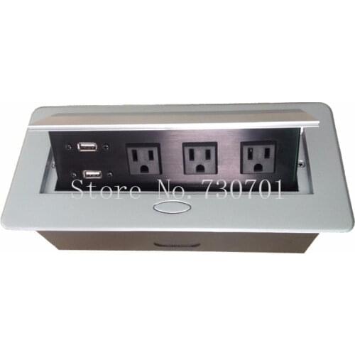 AV system Tomada USB Standard Top HD Fashion Sale Usb Orvibo Acrolink Cable Tabletop Desktop Socket Adapter 3*uaa power