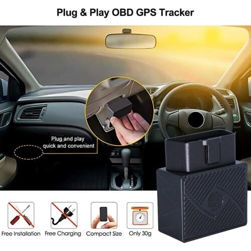 Car GPS Locator Satellite Tracker Car Tracking Device Cars OBD Burglar Alarm Free Installation Real Time Locator with SOS Alarm