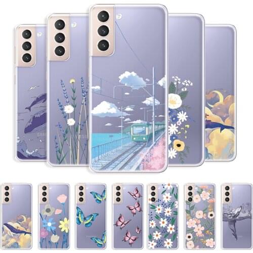 For Samsung S21 Case Clear Phone Case For Samsung Galaxy S21 Transparent Fashion Cover For Samsung S21 s21 Soft Protective Coque