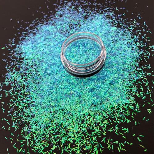Colorful Tinsel Glitter Iridescent Rainbow Pink Blue White Yellow Gold Color Manicure Nails Art Sequin For Body Party Decoration