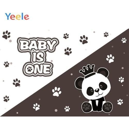 Yeele Panda Baby Shower Customized Baby Portrait Birthday Party Photographic Backgrounds Photography Backdrops For Photo Studio