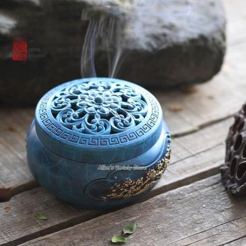 780g Bluing hot tinting furnace Metal Brass Copper Coils incense Zinc Alloy Censer Thurible burner Coil Incense burner Incensory