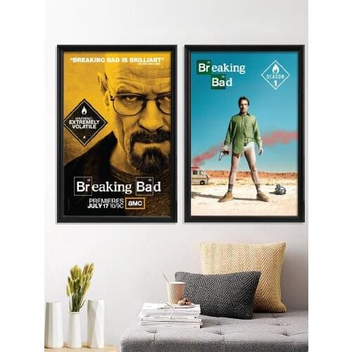 Breaking Bad TV Portrait Poster Art Silk Wall Stiker Decor Room Prints Gift Home