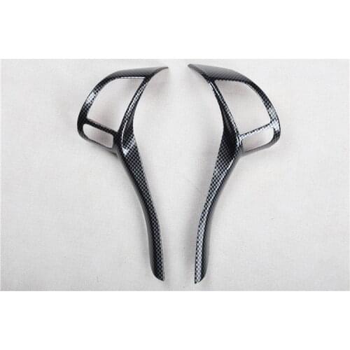 For Nissan qashqai j11 2014 2015 2016 2017 Teana X-Trail carbon fiber steering wheel switch button cap sticker accessories trim