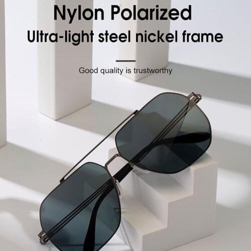 【LPAILON 】2021 New nylon polarizing sunglasses for men, fashion screwless design sunglasses for male 011
