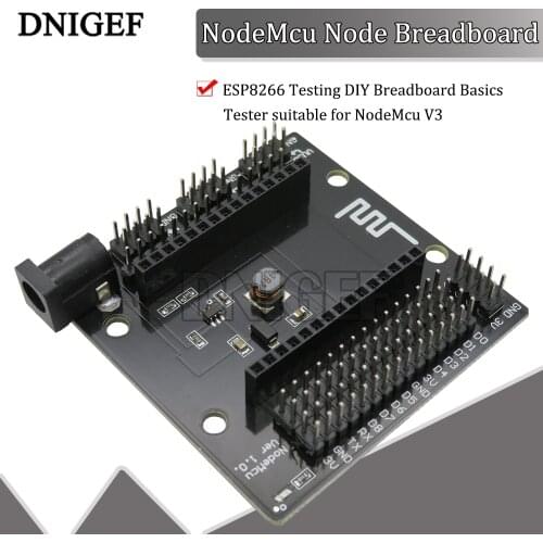 DNICEF NodeMcu Node Breadboard Base ESP8266 Testing DIY Breadboard Basics Tester suitable for NodeMcu V3