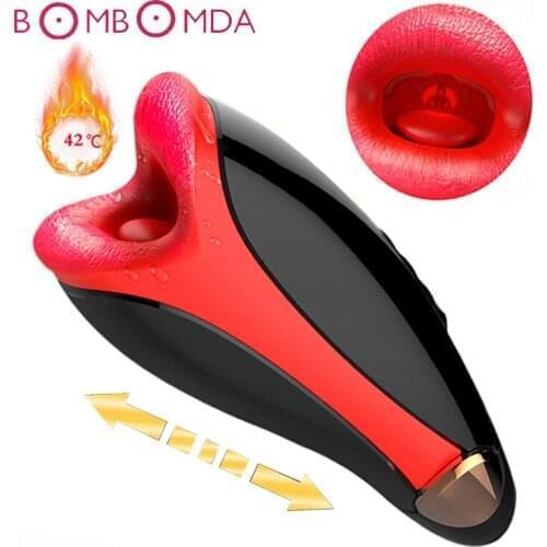 Male Masturbator Automatic Telescopic Masturbation Cup Intelligent Heating Sex Machine Rechargeable Sex Toys for Men Sex Shops