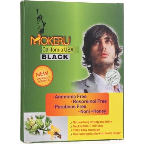 Mokeru 1pc Natural Black Hair Shampoo Noni Plant Essence Black Hair Dye Shampoo Fast Coloring Shampoo For Grey White Hair