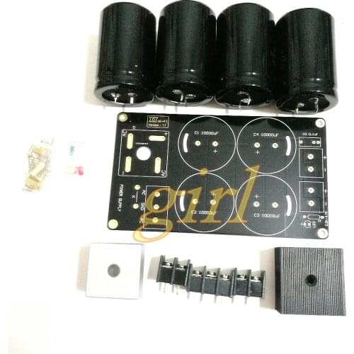 Single power rectifier and filter plate parts plated PCB board have a fever for 1969 small a large current power amplifier board