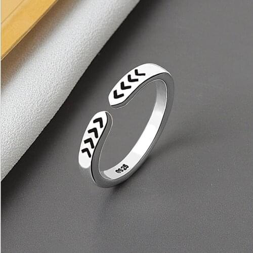 Minimalism Luster Sign Adjustable Rings for Women Female Finger Gold Silver Color Opening Rings Ladies Fine Jewelry