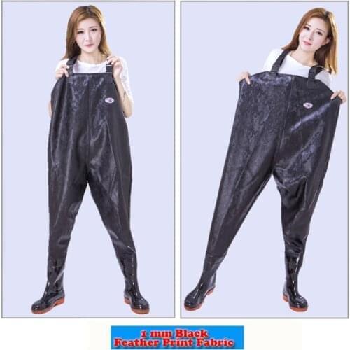 1mm Thickening Fishing Chest Waders Breathable Winter Pants Wading Boots Waterproof Wader for Fishing Fly neoprene bota pesca