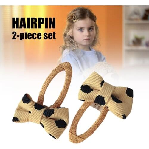 Hairpin Cute Bow Handmade Boutique Mini Hairpin Hair Accessories Gifts for Girls SK88