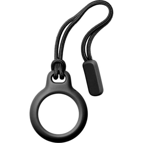 Silica Gel Secure Holder For Apple Airtags Case Protective Cover Bumper With Strap Tracker Accessories Anti-scratch Keychain