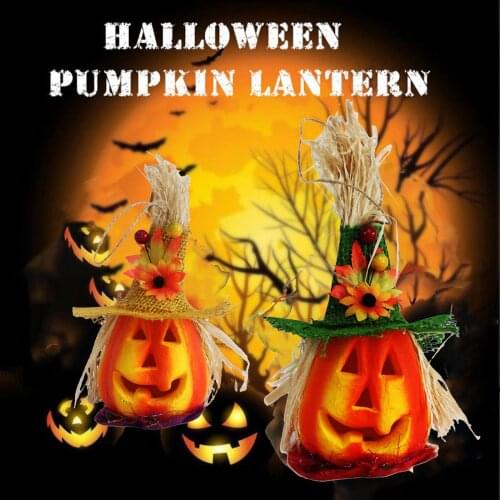 Halloween Decorations For Home Pumpkin Led Night Light Halloween Ornaments Prop Creative Holiday Bar Party Light Lantern