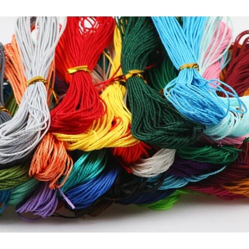 New Colorful 10M 1MM Wax Cotton Thread Rope Supplies For Handmade Decoration DIY Bracelet Jewelry Making Beading Rope Wholesale