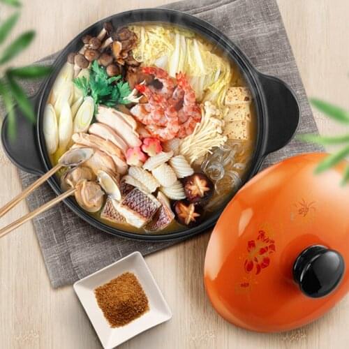 High Temperature Resistant Earthenware Soup Pot Soup Casserole Ceramic Open Flame Household Gas Clay Pot Cooking
