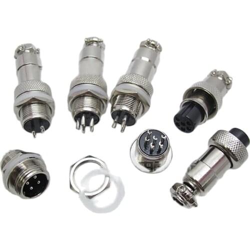 2pcs High quality Banana connector GX12M12 air plug socket Connector 2P 3P 4P 5P 6P New