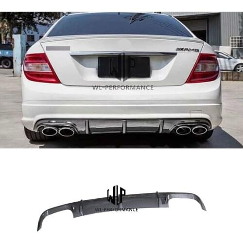 W204 AMG Style High Quality Carbon Fiber Rear Bumper Diffuser Lip For Mercedes Benz W204 AMG Car Body KIt 07-11